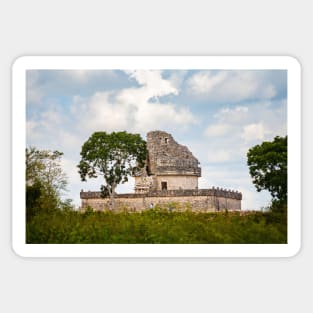 El Caracol, the Observatory, Chichen Itza Sticker